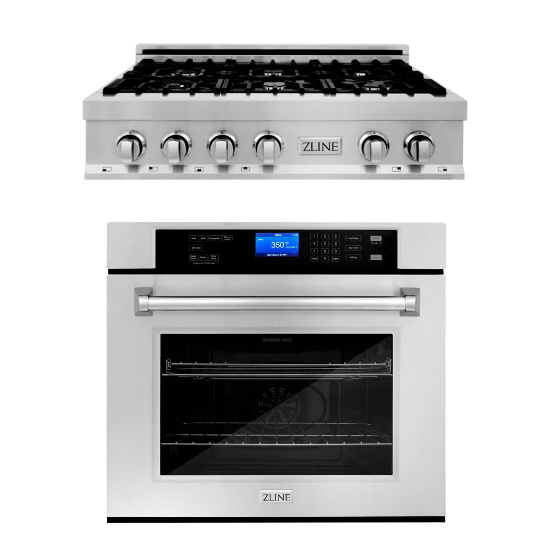 36 in. Stainless Steel Rangetop and 30 in. Single Wall Oven L78833