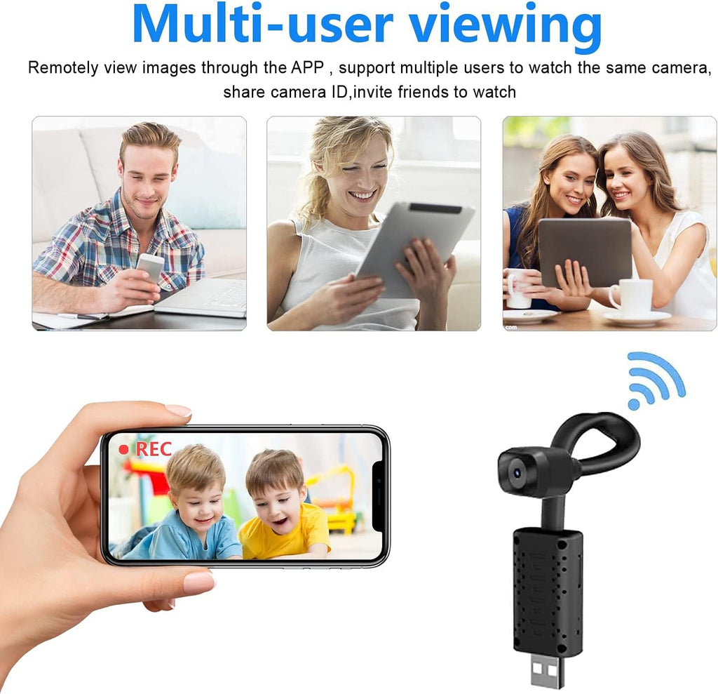 Indoor Security Camera WiFi, HD 1080P IP Camera with Motion Detection, Night Vision, Cloud Storage N48616
