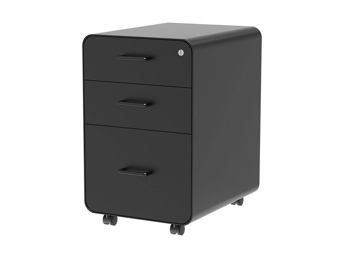 Black 3-Drawer File Cabinet O470