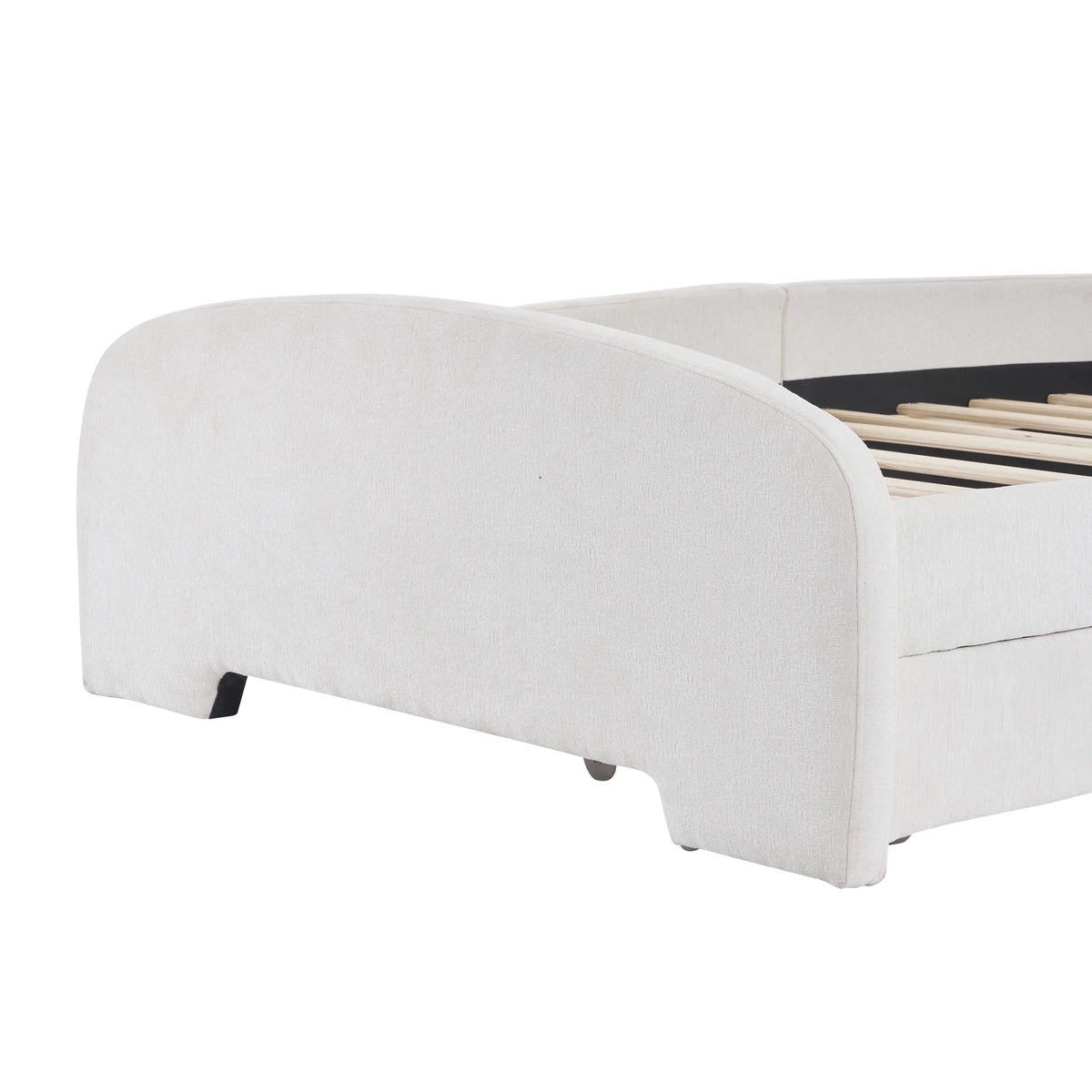 Upholstered Twin Bed with 2 Drawers N7863