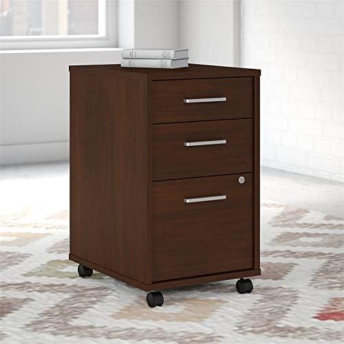 3 Drawer Mobile File Cabinet in Century Walnut T49843