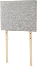 Boucle Gray Cream Headboard with Legs M5647
