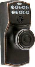 Aged Bronze Keypad Knob with Flex Lock V408463