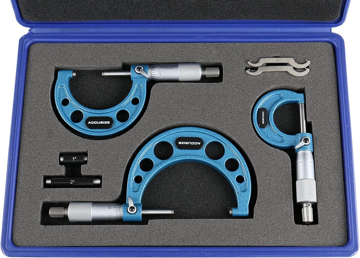 0-3 inch Outside Micrometers Carbide Tipped 3 Pc Set R2225
