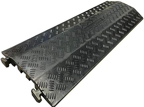3 Channel 40” Inch Long Black Rubber Cable Protector X601