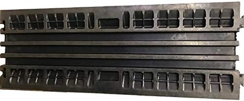 3 Channel 40” Inch Long Black Rubber Cable Protector X601