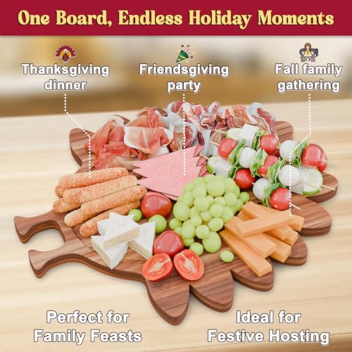 17-Inch Acacia Wood Christmas Cutting Board M291