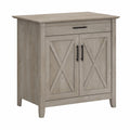 Washed Gray Secretary Desk with Storage G163