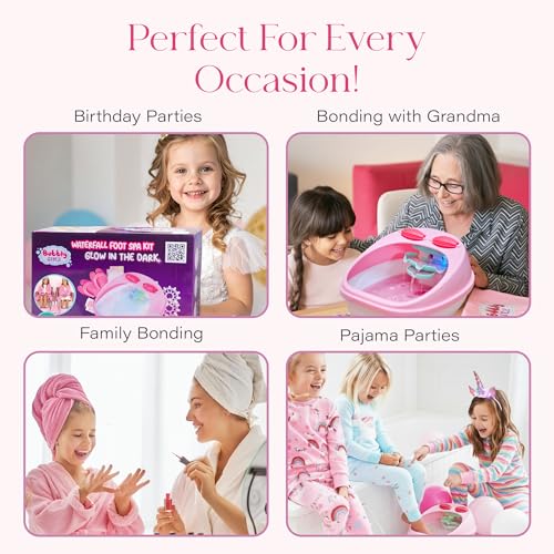 Glow in Dark Kids Spa Day Kit 42+ Pieces C8400