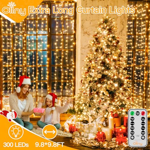Warm White 300 LED Curtain Lights R3495