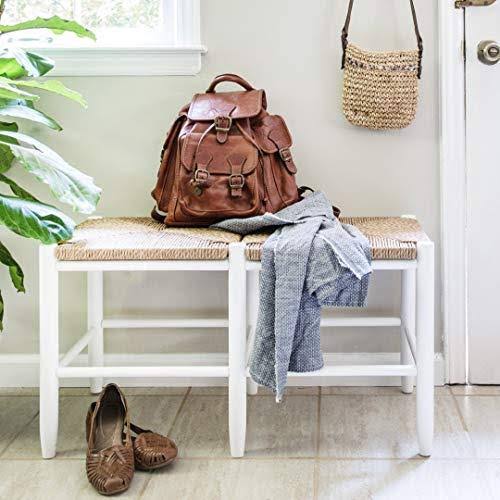 Woodleaf White Entryway Bench B45618