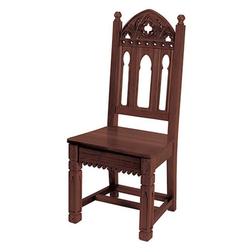 Gothic Side Chair - Walnut D812