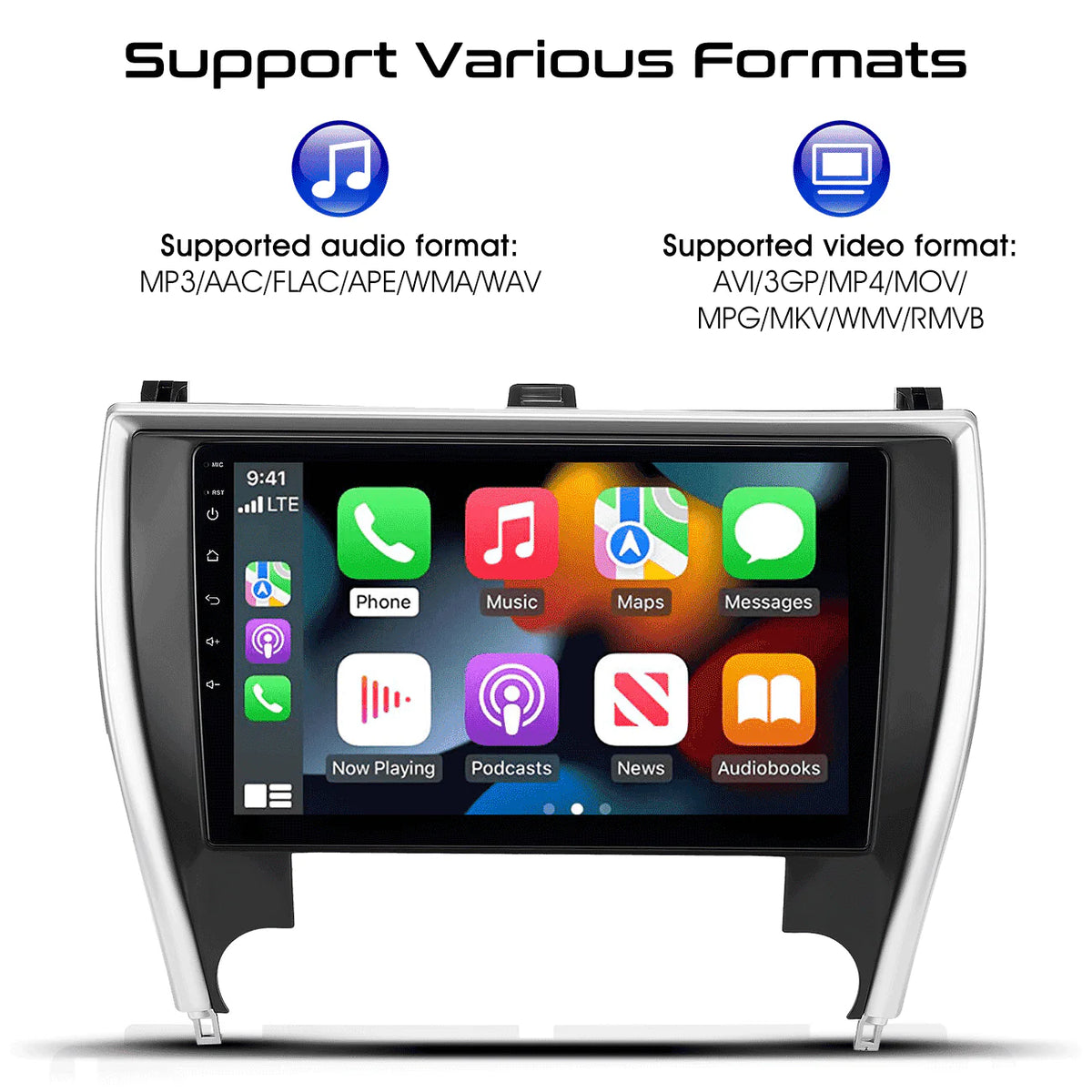 10.1in Carplay Android 12 Car Stereo Radio P906