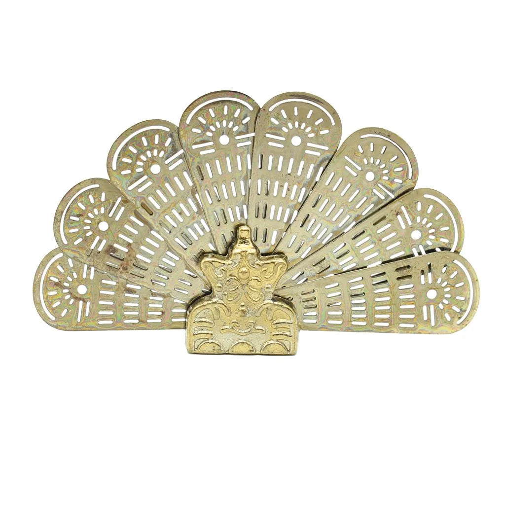 Miniature Metal Fireplace Fan For 1/12 Scale Dollhouse Accessory J874443