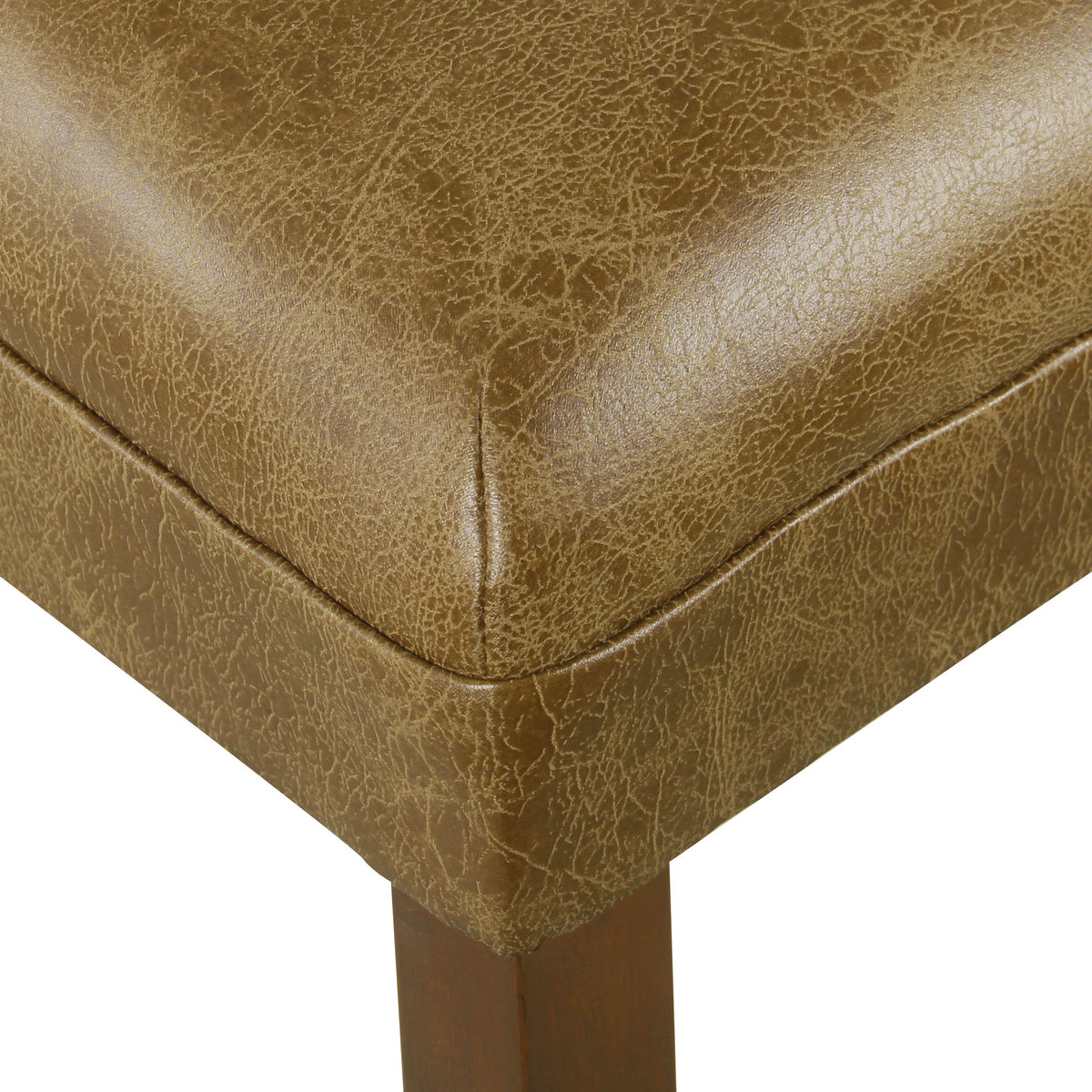 Distressed Brown Faux Leather Barstool X305