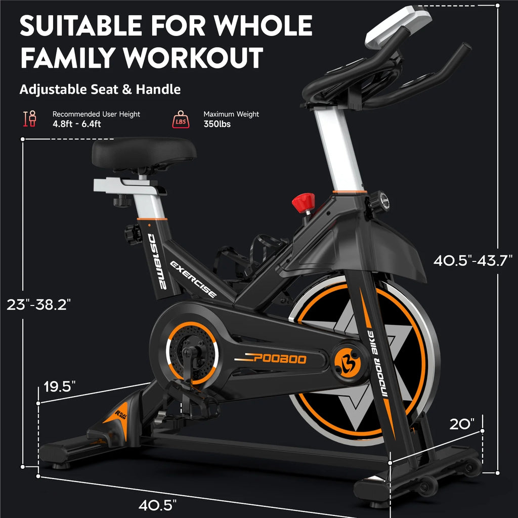 Indoor Cycling Bike Stationary Magnetic Resistance 35lbs B524725