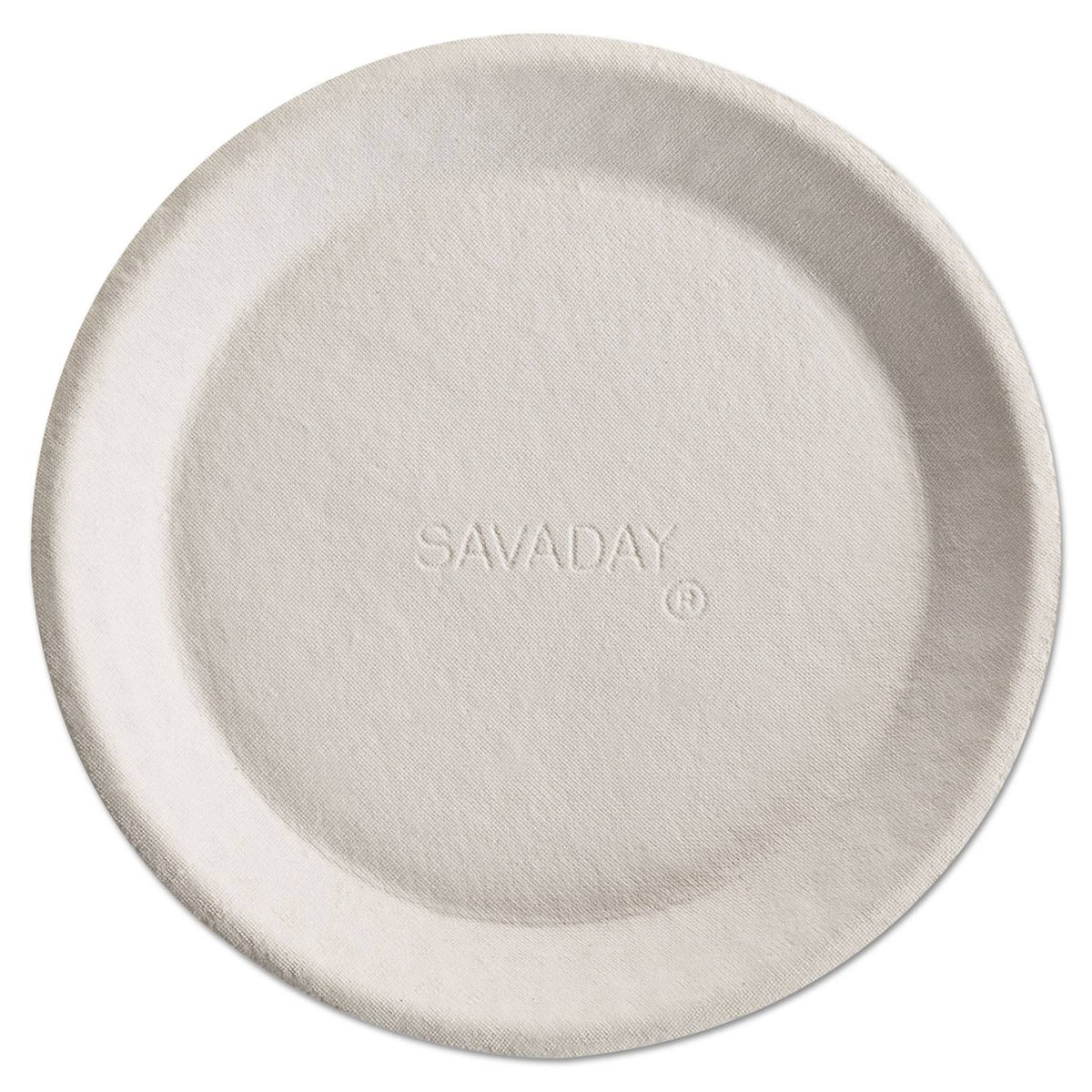 Molded Fiber Plates, 10 Inches, White, Round B23961