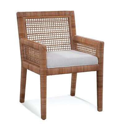 Natural/Gray Houndstooth Dining Chair X475978