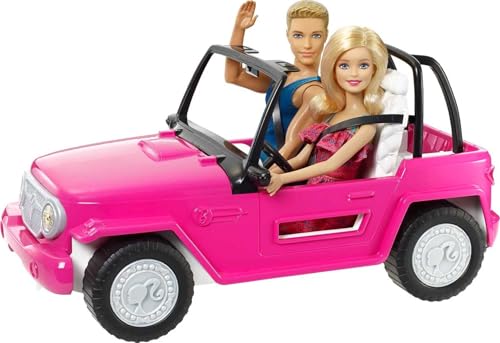 Pink 2-Seater Open Toy Car with Dolls I427630