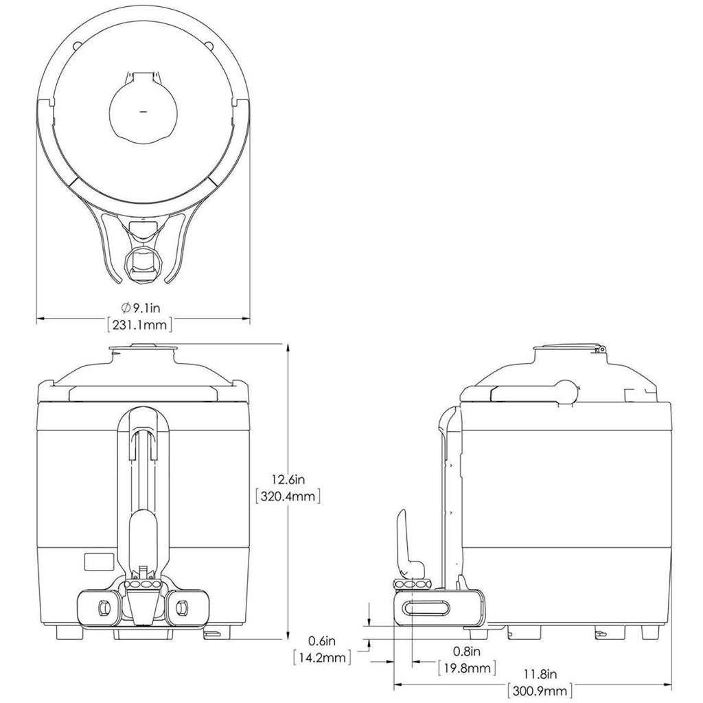 1.0 Gal ThermoFresh Mechanical Sight Gauge Server P151