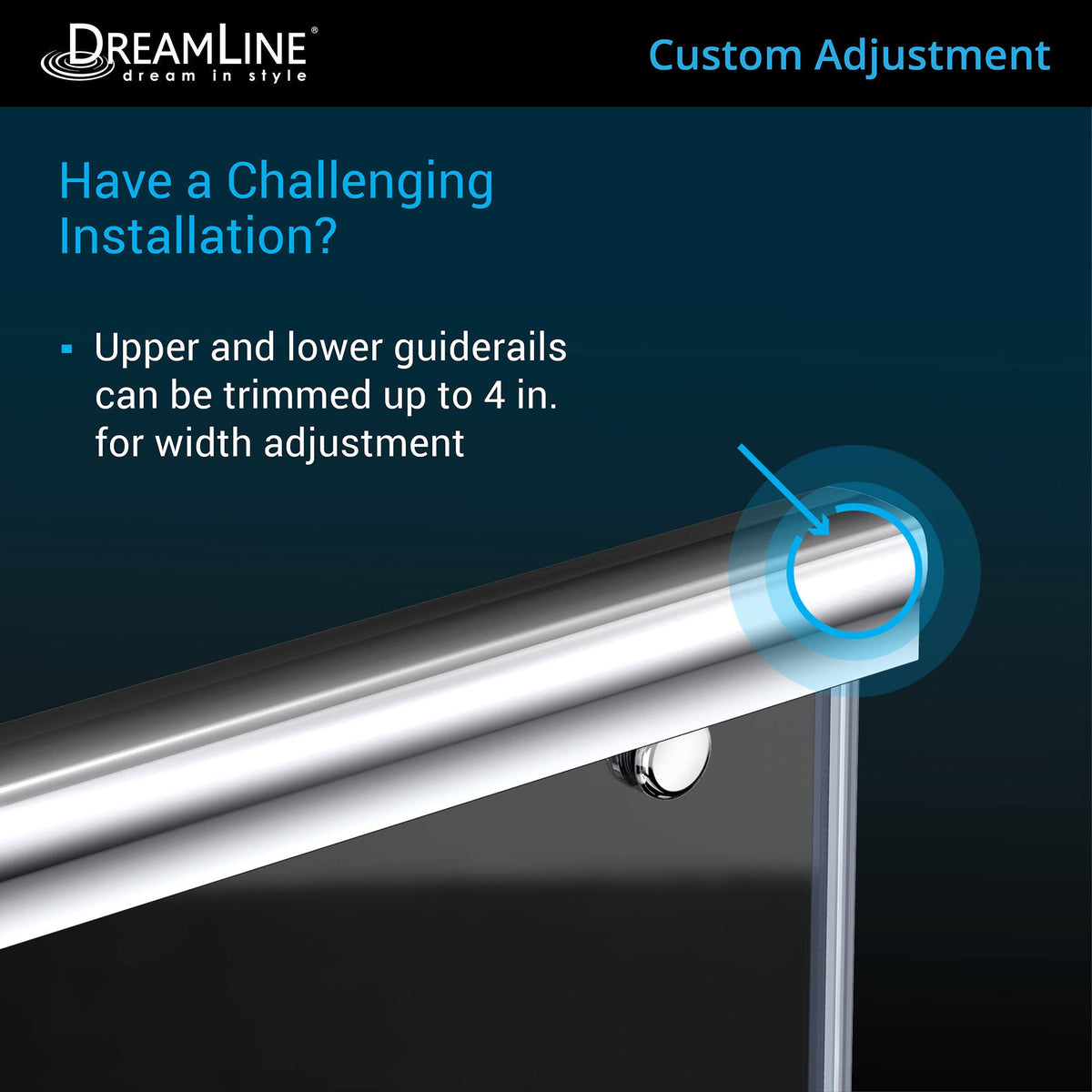 Frameless Bypass Sliding Shower Door Brushed Nickel U1800