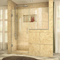 Brushed Nickel Hinged Shower Door U396755