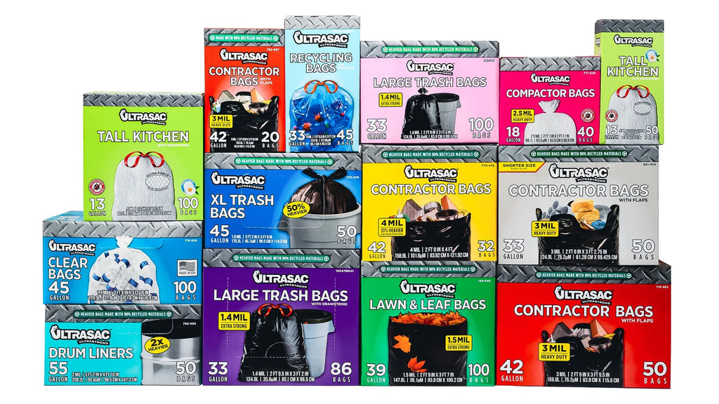 33 Gallon 3 Mil Contractor Bags, 50 Count U760