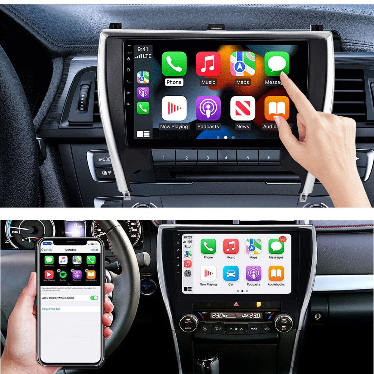 10.1in Carplay Android 12 Car Stereo Radio P906
