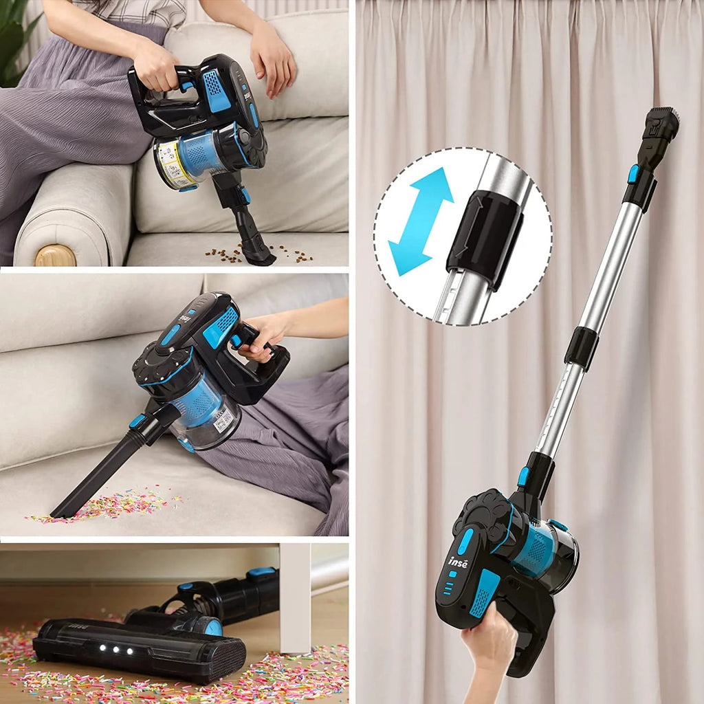 Cordless Stick Vacuum 20KPa 6-in-1 Blue T64209