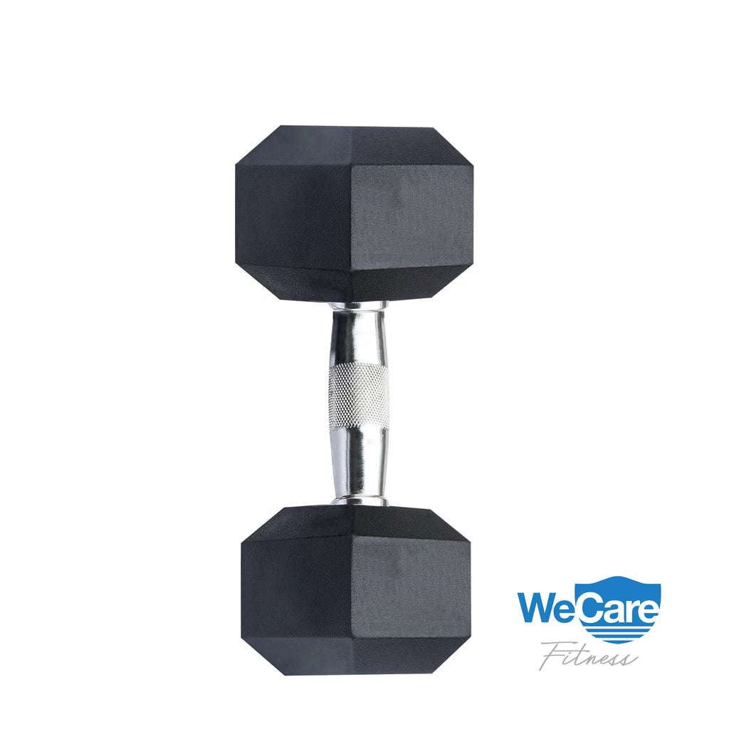 20lb Rubber Chrome Dumbbells Pair B250