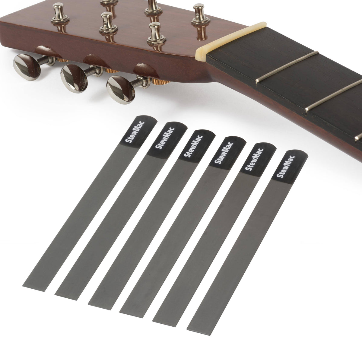 Gauged Nut Slotting File Set for Acoustic Guitar, Set of 6 U741163