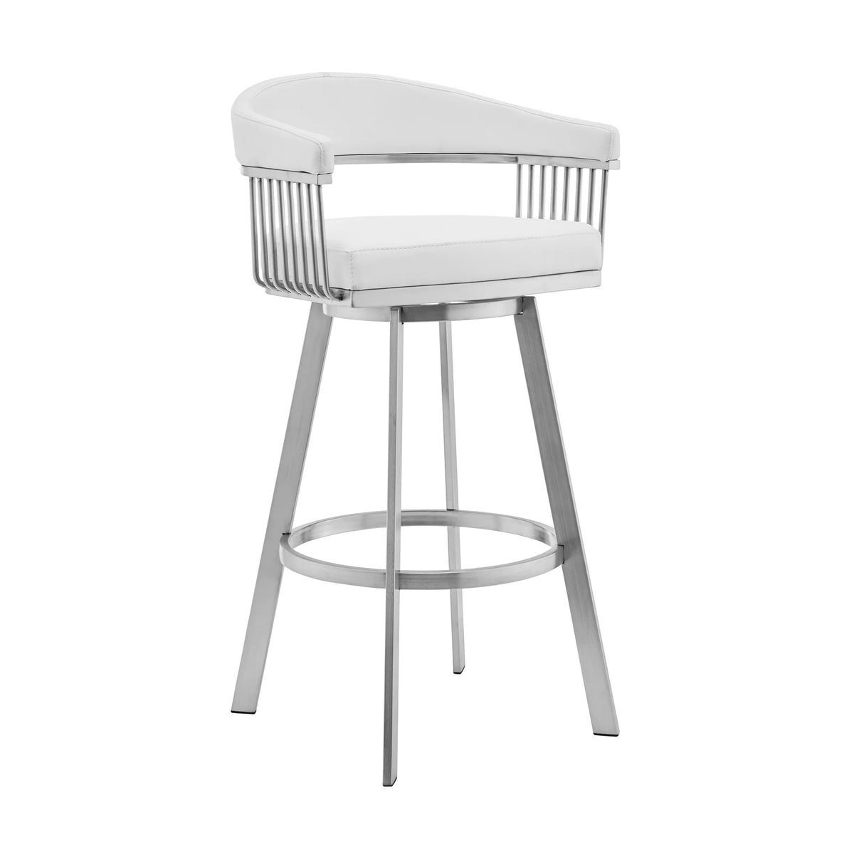 Faux Leather Swivel Bar Stool T24006