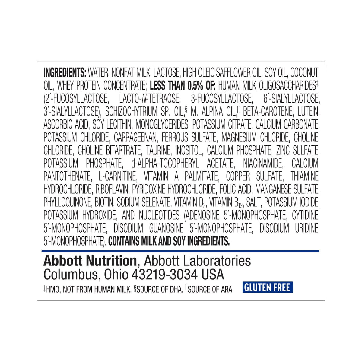 Baby Formula Powder with 5 HMO Prebiotics 30.8 oz D9476