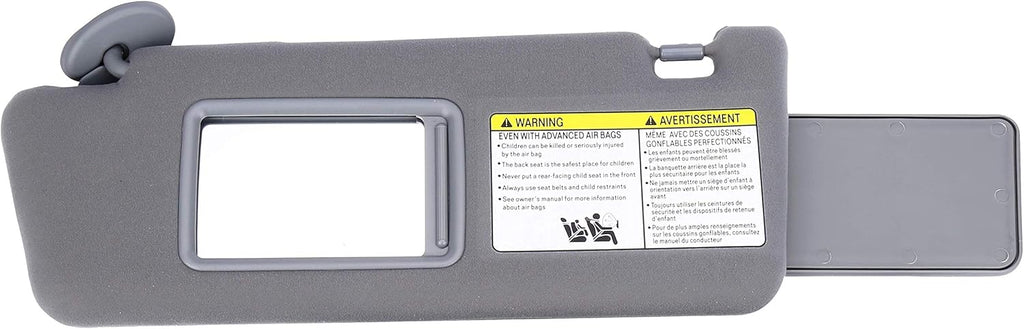 Left Driver Side Sun Visor Gray Without Light Pack of 2 C2310