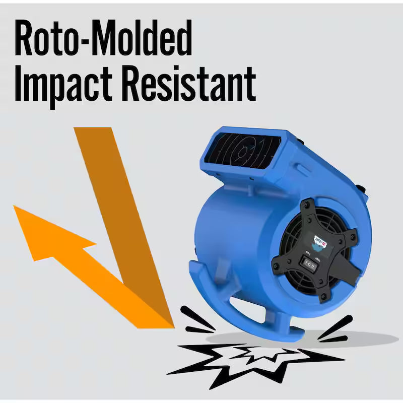 1/8 HP Air Mover Carpet Dryer Floor Blower Fan Blue S481