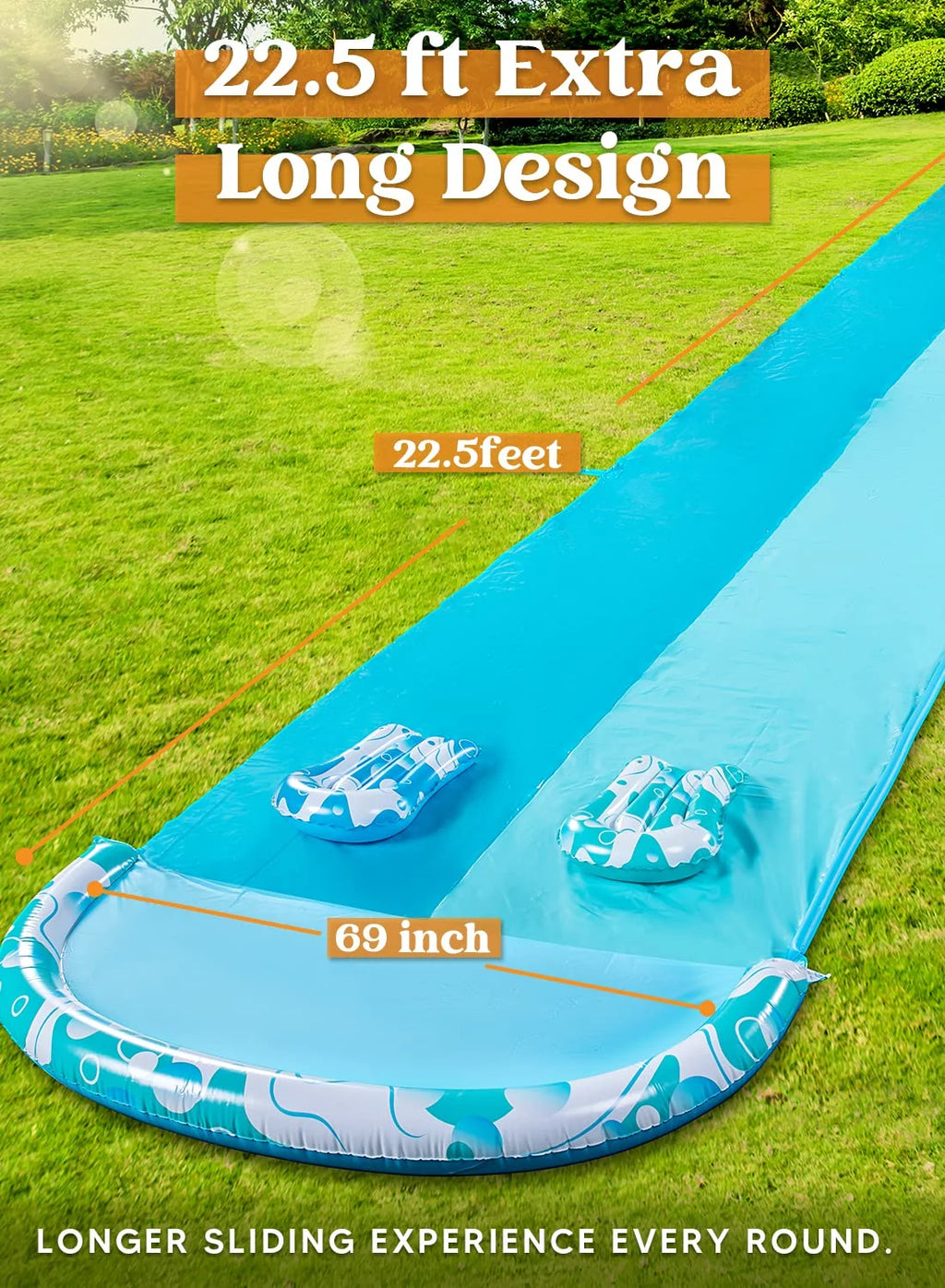 Water Slides with 2 Boogie Boards E950406