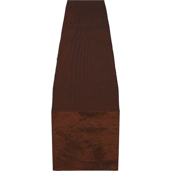 Rough Sawn Faux Wood Fireplace Mantel, Natural Pecan D15899