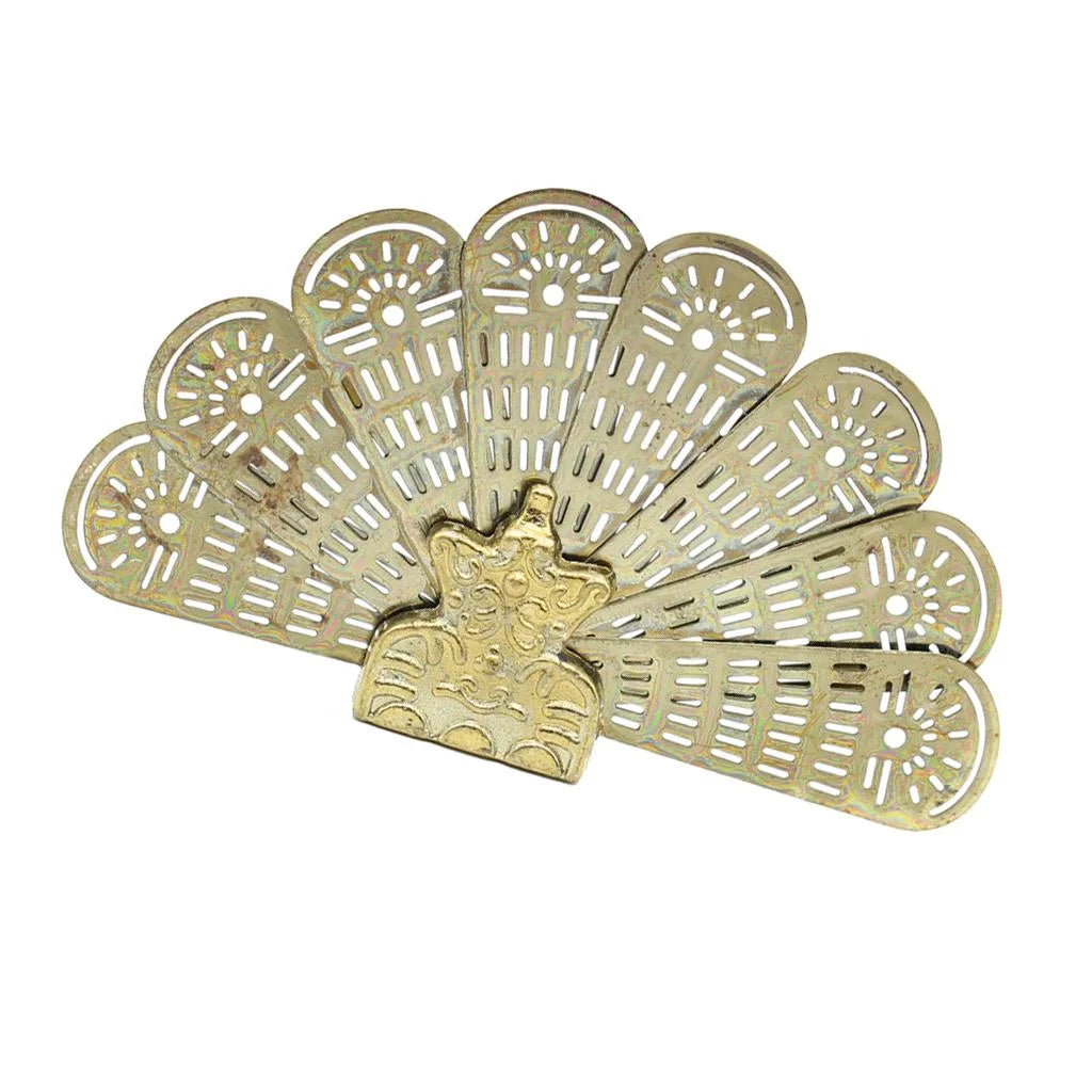 Miniature Metal Fireplace Fan For 1/12 Scale Dollhouse Accessory J874443