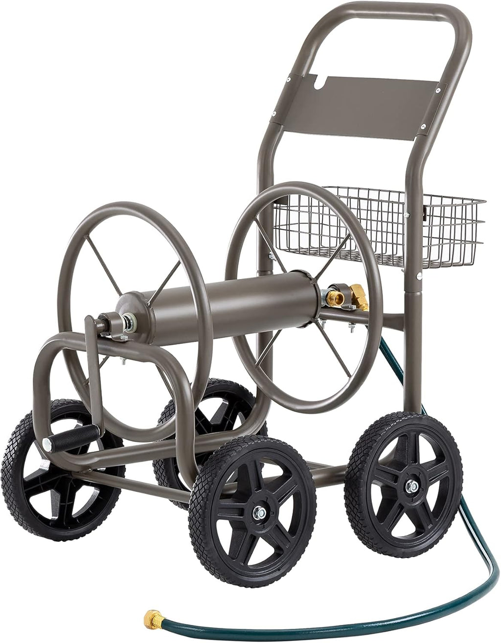 4 Wheel Garden Hose Reel Cart, Green U779
