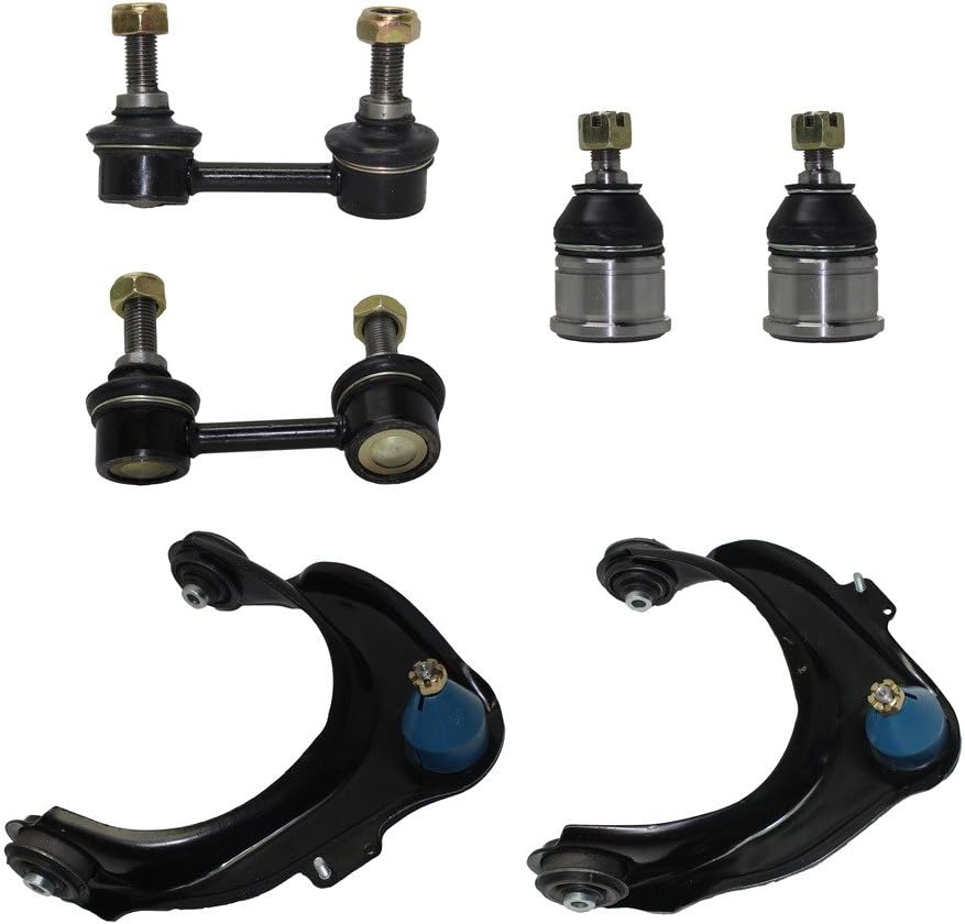 Front Upper Control Arms Ball Joints Sway Bars 6pc Set F208