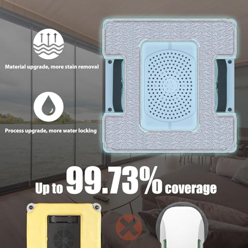 Window Cleaner Robot Double-Sided Spray Water 3800Pa Suction D836