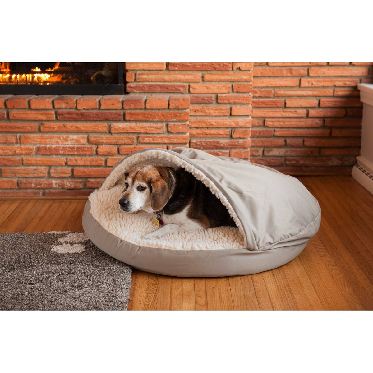 Navy Orthopedic Cozy Cave Pet Bed R536