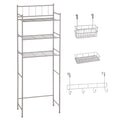 4 Piece Steel Satin Nickel Bath Shelves Set H191