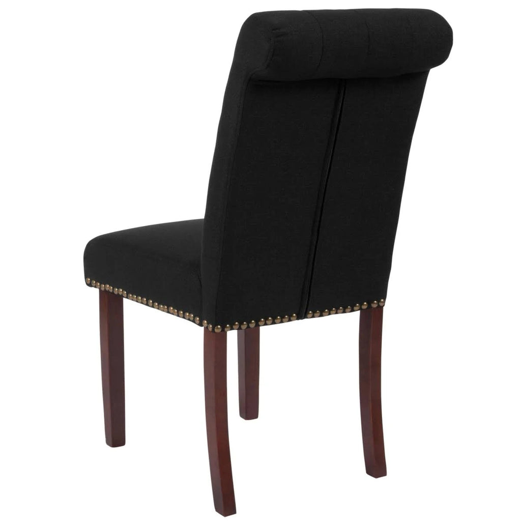 Black Fabric Parsons Chair V1982