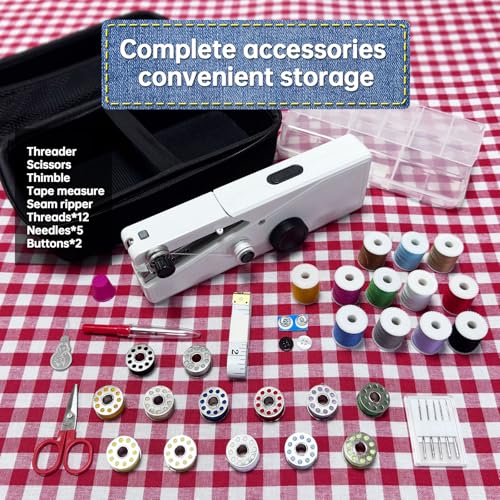 Handheld Cordless Portable Mini Sewing Machine with Kit V809