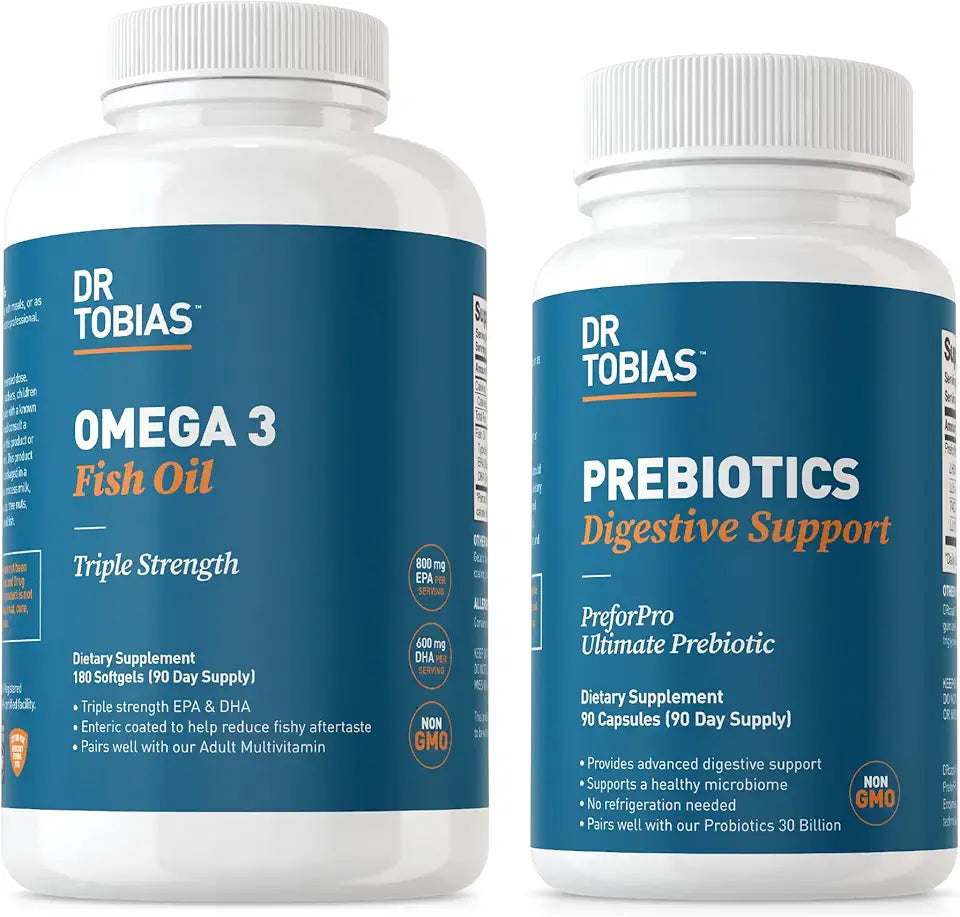 Prebiotics and Omega 3 Fish Oil W8633