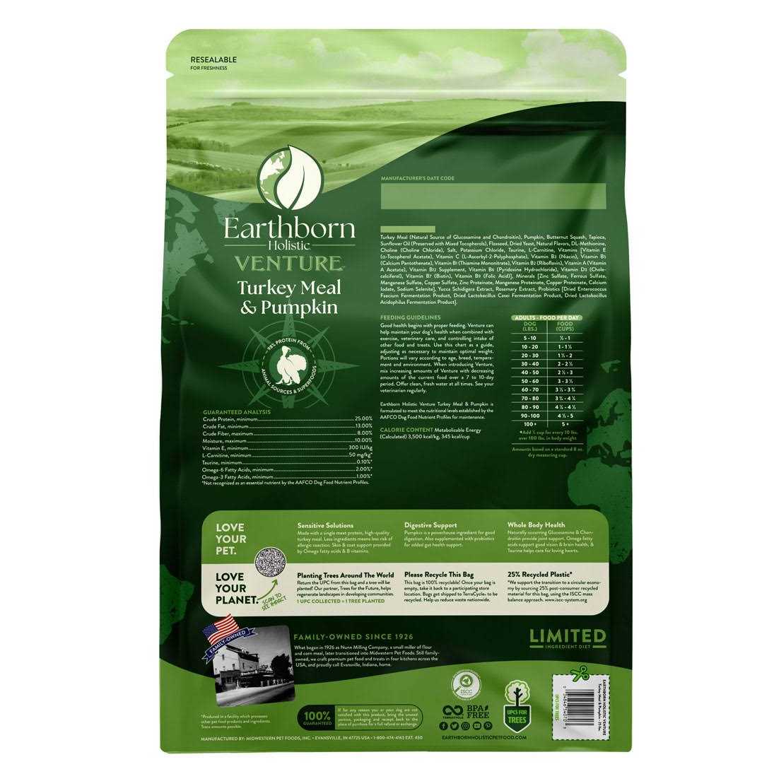 Grain Free Turkey Meal & Pumpkin Dry Dog Food H73974