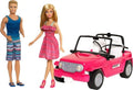 Pink 2-Seater Open Toy Car with Dolls I427630