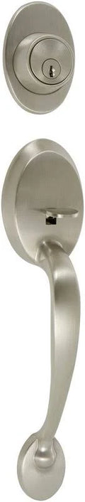 Single Cylinder Entrance Handleset, Satin Nickel R714