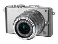 Digital camera - mirrorless - 12.3 MP - Four Thirds - 3x optical zoom 14-42mm lens - silver I3369